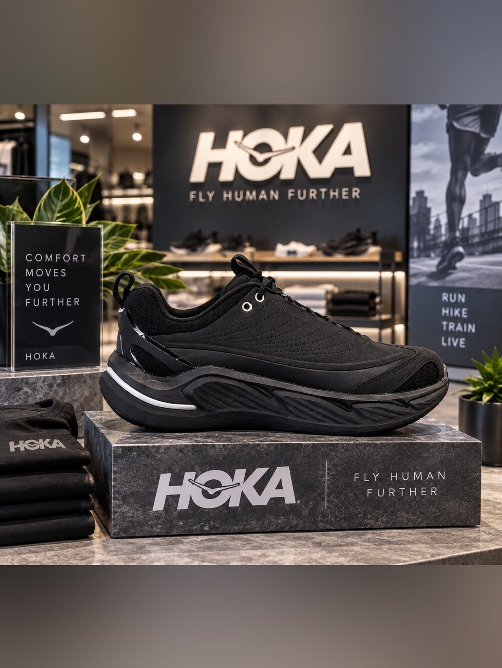 HOKA Elevon X Black Carbon M10 W11 Unisex Sneakers NEW $200